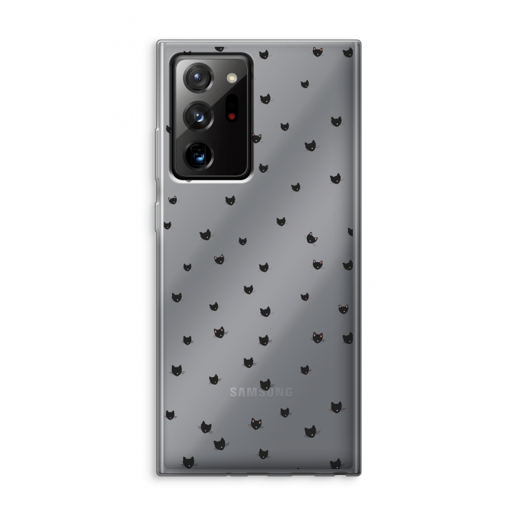 Kleine kattenkopjes: Samsung Galaxy Note 20 Ultra / Note 20 Ultra 5G Transparant Hoesje
