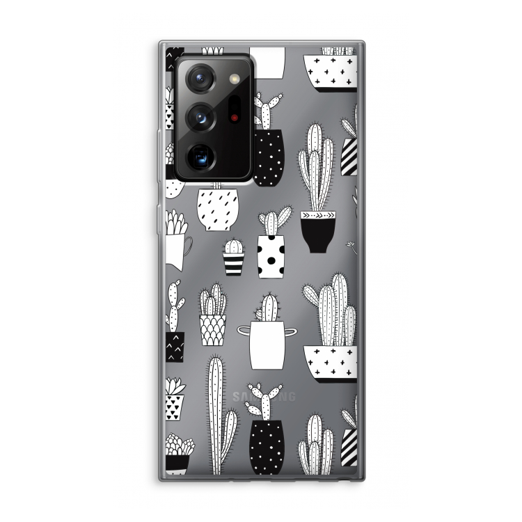 Cactusmotief: Samsung Galaxy Note 20 Ultra / Note 20 Ultra 5G Transparant Hoesje