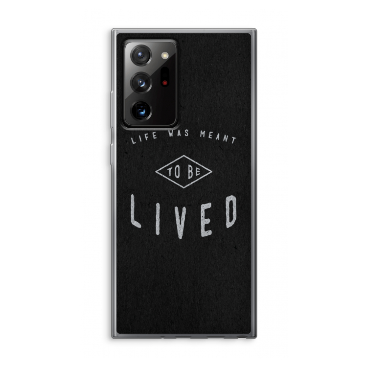 To be lived: Samsung Galaxy Note 20 Ultra / Note 20 Ultra 5G Transparant Hoesje