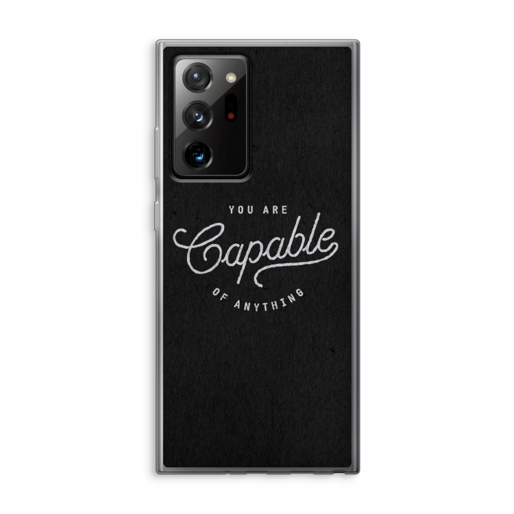 Capable: Samsung Galaxy Note 20 Ultra / Note 20 Ultra 5G Transparant Hoesje