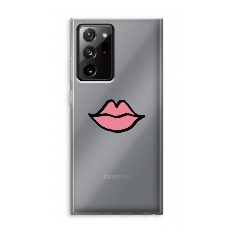 Kusje: Samsung Galaxy Note 20 Ultra / Note 20 Ultra 5G Transparant Hoesje