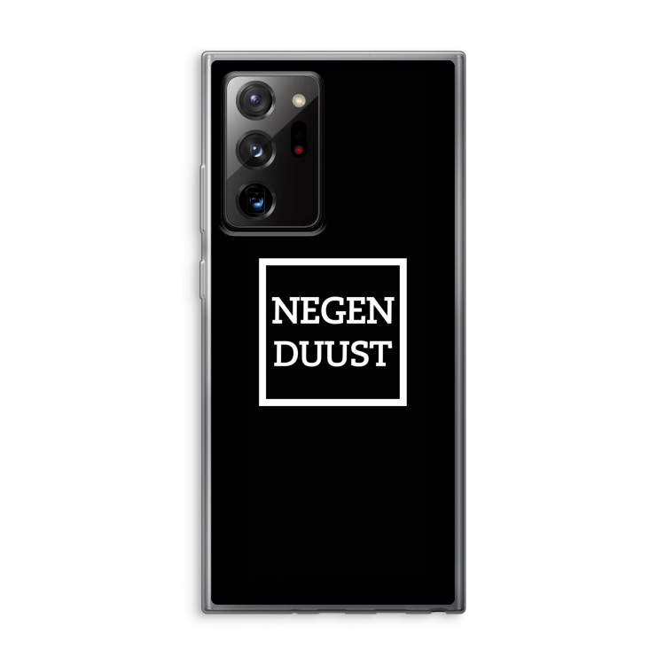 Negenduust black: Samsung Galaxy Note 20 Ultra / Note 20 Ultra 5G Transparant Hoesje