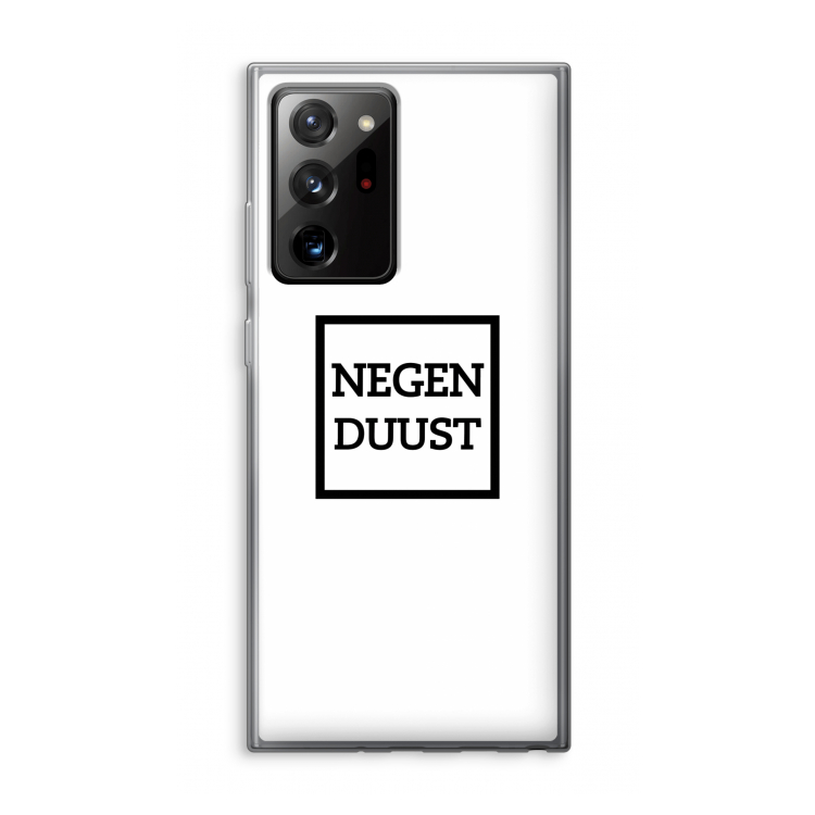 Negenduust vierkant: Samsung Galaxy Note 20 Ultra / Note 20 Ultra 5G Transparant Hoesje