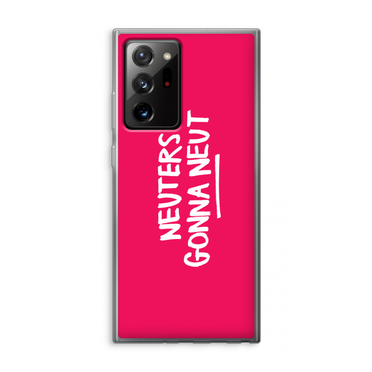 Neuters (roze): Samsung Galaxy Note 20 Ultra / Note 20 Ultra 5G Transparant Hoesje