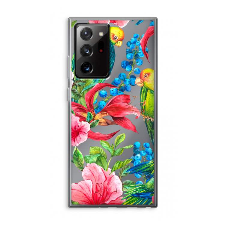 Papegaaien: Samsung Galaxy Note 20 Ultra / Note 20 Ultra 5G Transparant Hoesje