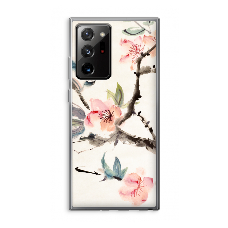 Japanse bloemen: Samsung Galaxy Note 20 Ultra / Note 20 Ultra 5G Transparant Hoesje