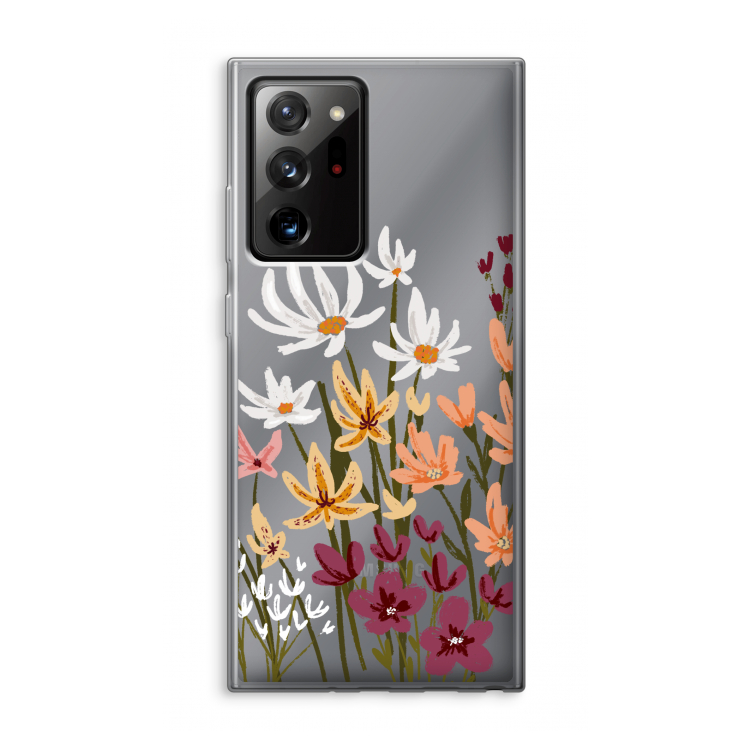 Painted wildflowers: Samsung Galaxy Note 20 Ultra / Note 20 Ultra 5G Transparant Hoesje