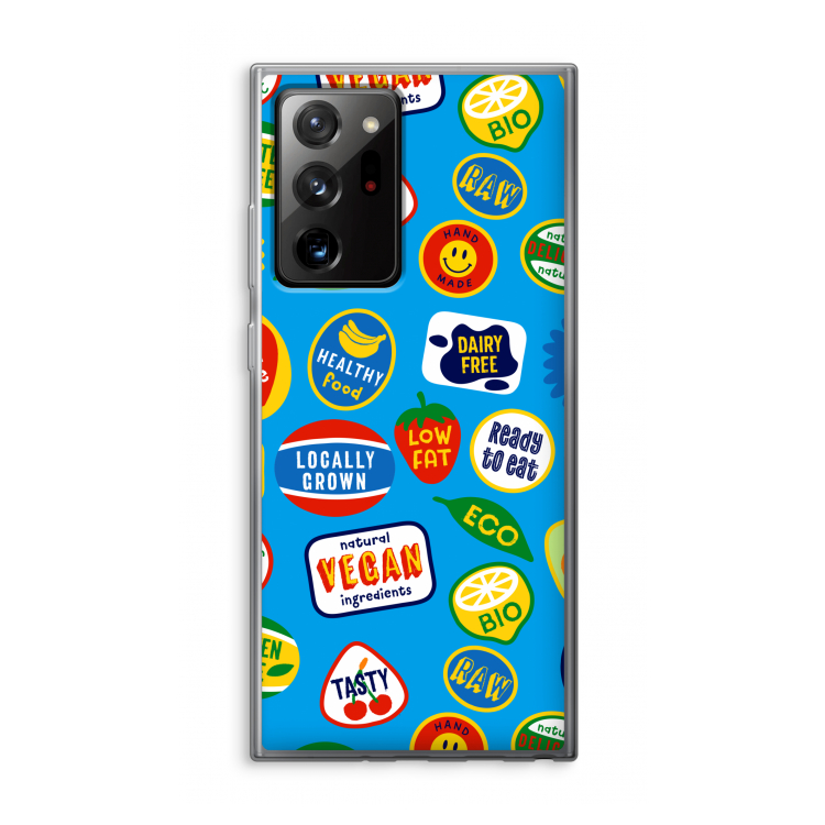 Fruitsticker: Samsung Galaxy Note 20 Ultra / Note 20 Ultra 5G Transparant Hoesje