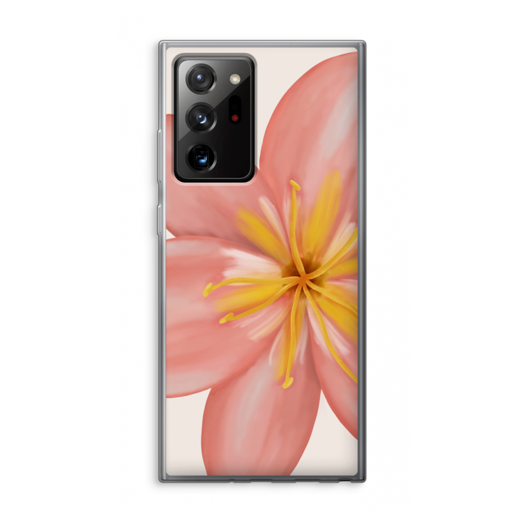 Pink Ellila Flower: Samsung Galaxy Note 20 Ultra / Note 20 Ultra 5G Transparant Hoesje