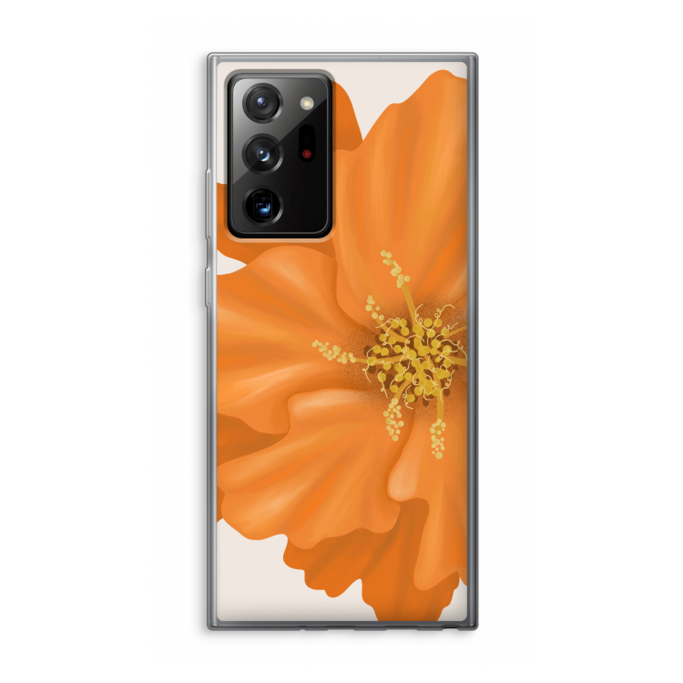 Orange Ellila flower: Samsung Galaxy Note 20 Ultra / Note 20 Ultra 5G Transparant Hoesje