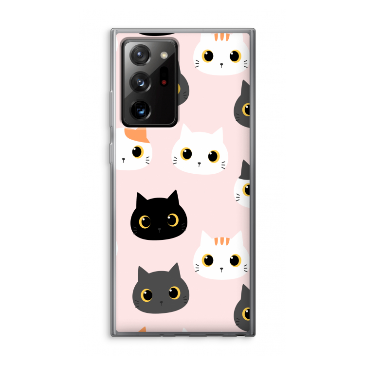 Katten: Samsung Galaxy Note 20 Ultra / Note 20 Ultra 5G Transparant Hoesje