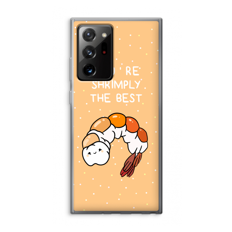 You're Shrimply The Best: Samsung Galaxy Note 20 Ultra / Note 20 Ultra 5G Transparant Hoesje