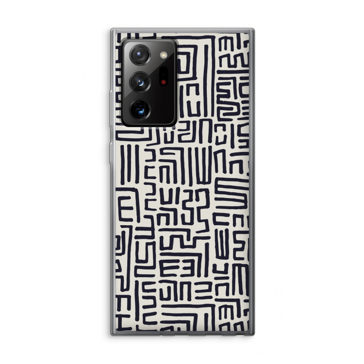 Moroccan Print: Samsung Galaxy Note 20 Ultra / Note 20 Ultra 5G Transparant Hoesje