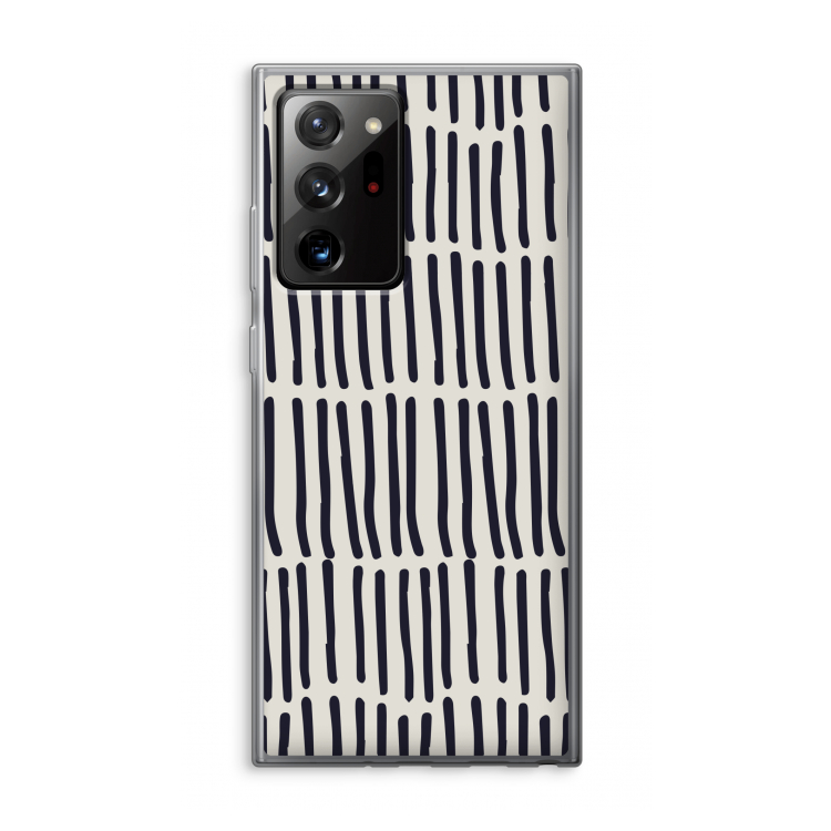 Moroccan stripes: Samsung Galaxy Note 20 Ultra / Note 20 Ultra 5G Transparant Hoesje