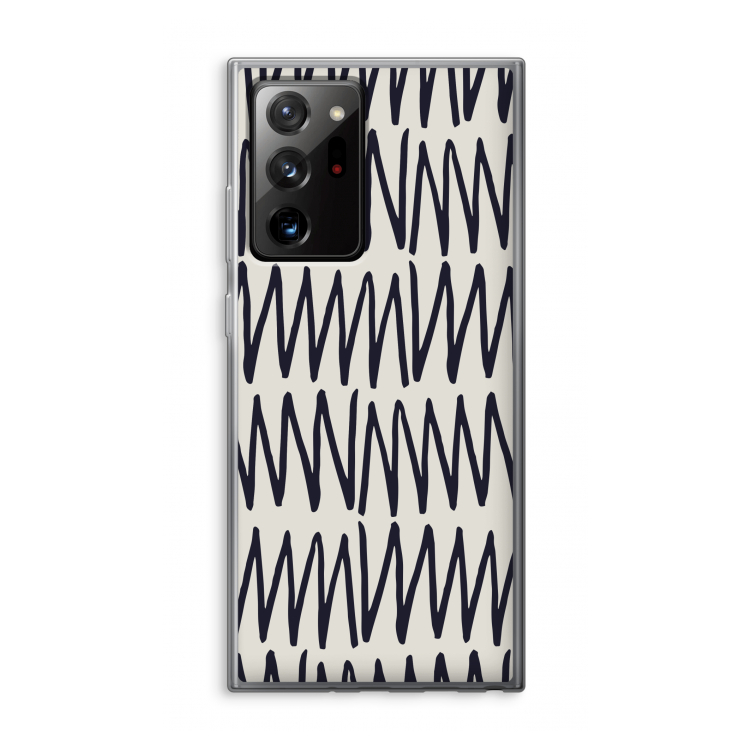 Marrakech Zigzag: Samsung Galaxy Note 20 Ultra / Note 20 Ultra 5G Transparant Hoesje