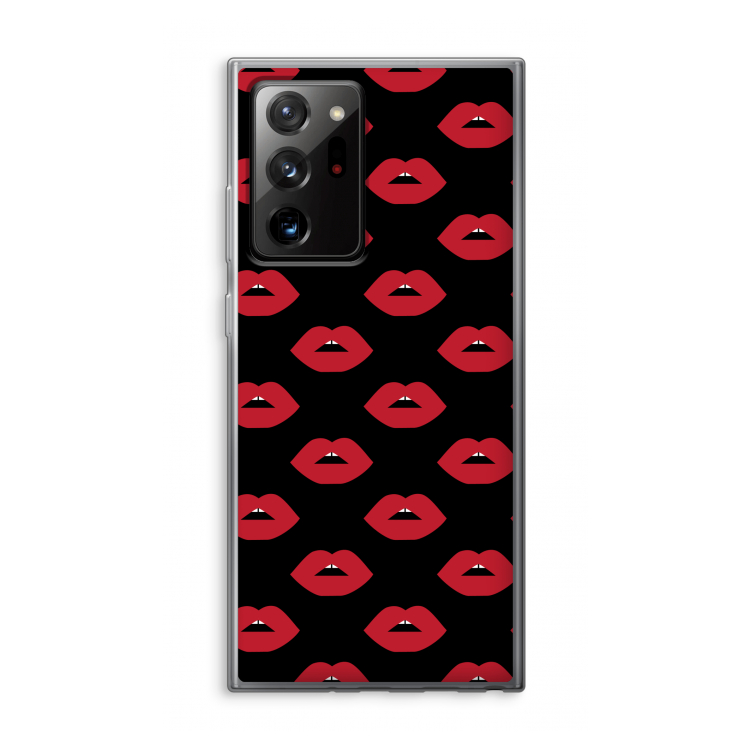 Lips: Samsung Galaxy Note 20 Ultra / Note 20 Ultra 5G Transparant Hoesje