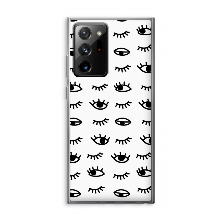 Eye pattern #2: Samsung Galaxy Note 20 Ultra / Note 20 Ultra 5G Transparant Hoesje