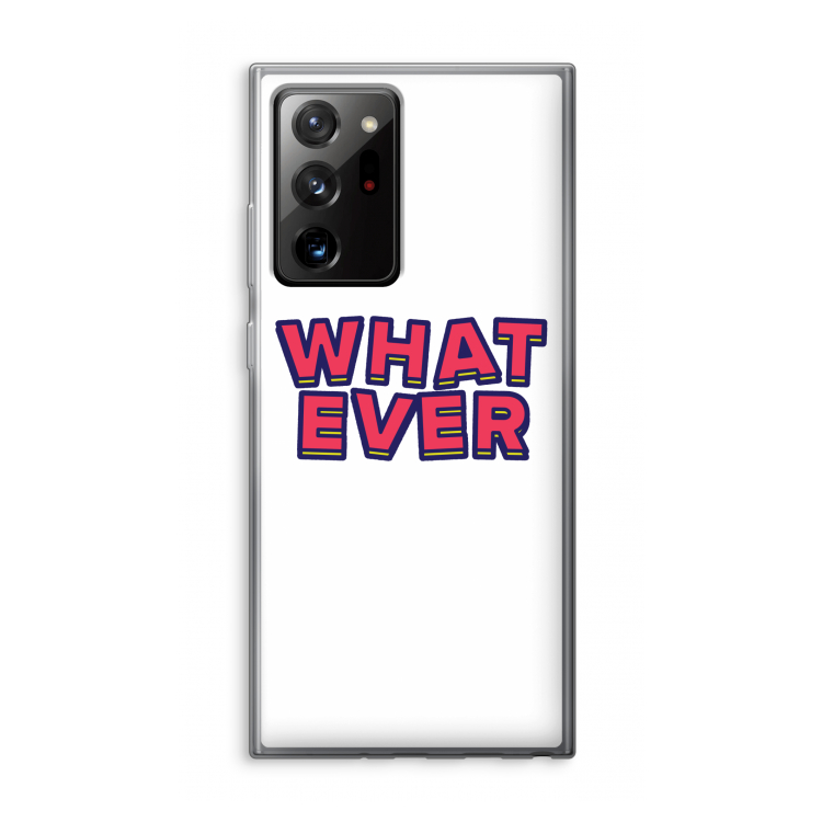 Whatever: Samsung Galaxy Note 20 Ultra / Note 20 Ultra 5G Transparant Hoesje