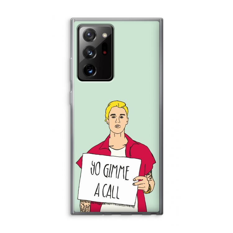 Gimme a call: Samsung Galaxy Note 20 Ultra / Note 20 Ultra 5G Transparant Hoesje