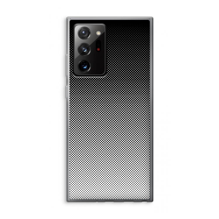 Musketon Halftone: Samsung Galaxy Note 20 Ultra / Note 20 Ultra 5G Transparant Hoesje
