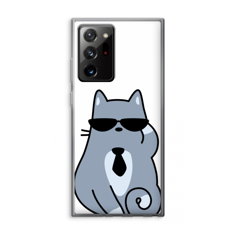 Cool cat: Samsung Galaxy Note 20 Ultra / Note 20 Ultra 5G Transparant Hoesje
