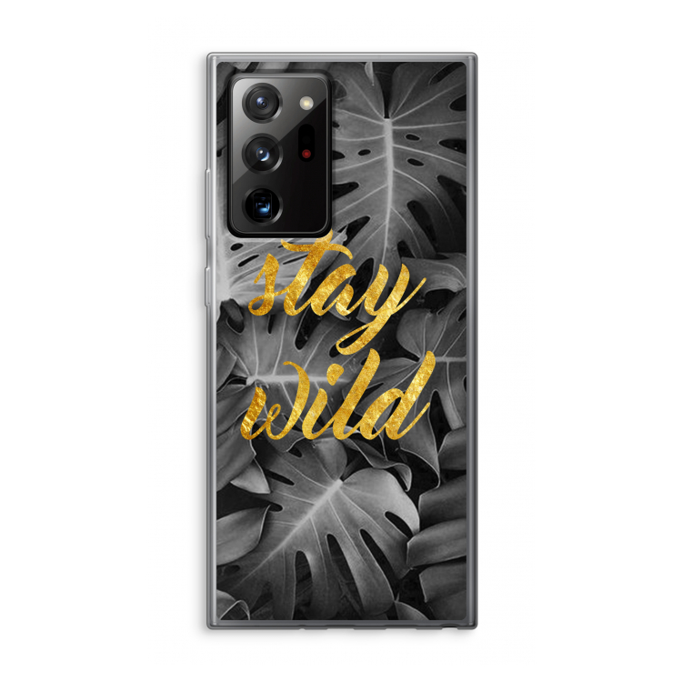Stay wild: Samsung Galaxy Note 20 Ultra / Note 20 Ultra 5G Transparant Hoesje