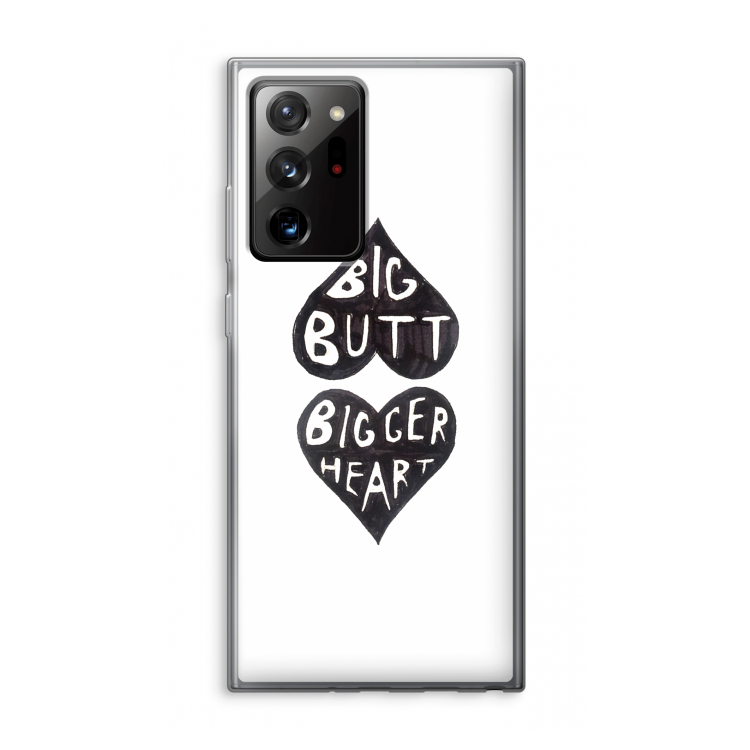 Big butt bigger heart: Samsung Galaxy Note 20 Ultra / Note 20 Ultra 5G Transparant Hoesje