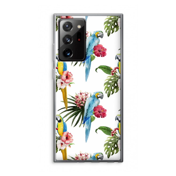 Kleurrijke papegaaien: Samsung Galaxy Note 20 Ultra / Note 20 Ultra 5G Transparant Hoesje