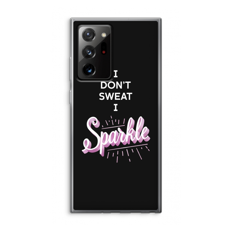 Sparkle quote: Samsung Galaxy Note 20 Ultra / Note 20 Ultra 5G Transparant Hoesje