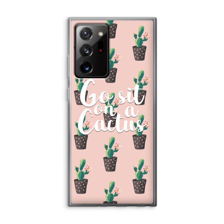 Cactus quote: Samsung Galaxy Note 20 Ultra / Note 20 Ultra 5G Transparant Hoesje