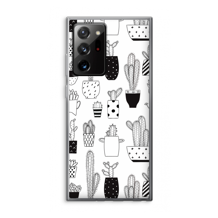 Cactusmotief: Samsung Galaxy Note 20 Ultra / Note 20 Ultra 5G Transparant Hoesje