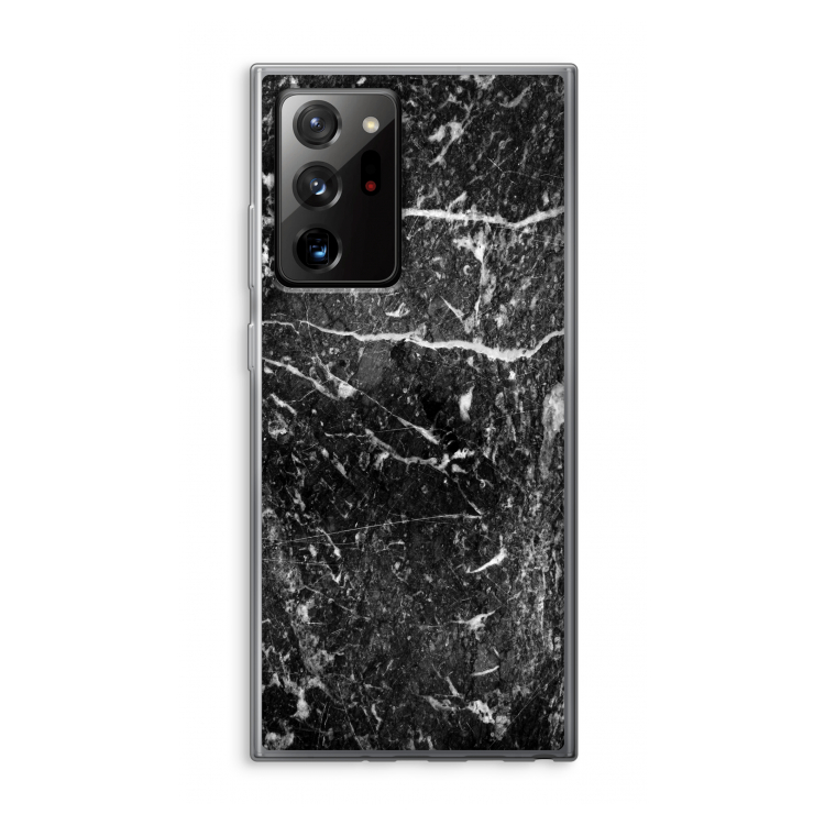 Zwart marmer: Samsung Galaxy Note 20 Ultra / Note 20 Ultra 5G Transparant Hoesje