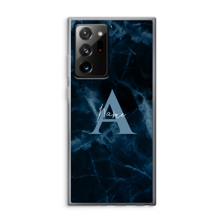 Midnight Marble: Samsung Galaxy Note 20 Ultra / Note 20 Ultra 5G Transparant Hoesje