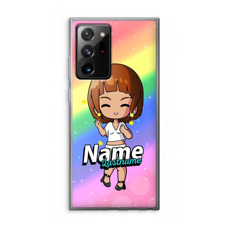 Chibi Maker vrouw: Samsung Galaxy Note 20 Ultra / Note 20 Ultra 5G Transparant Hoesje
