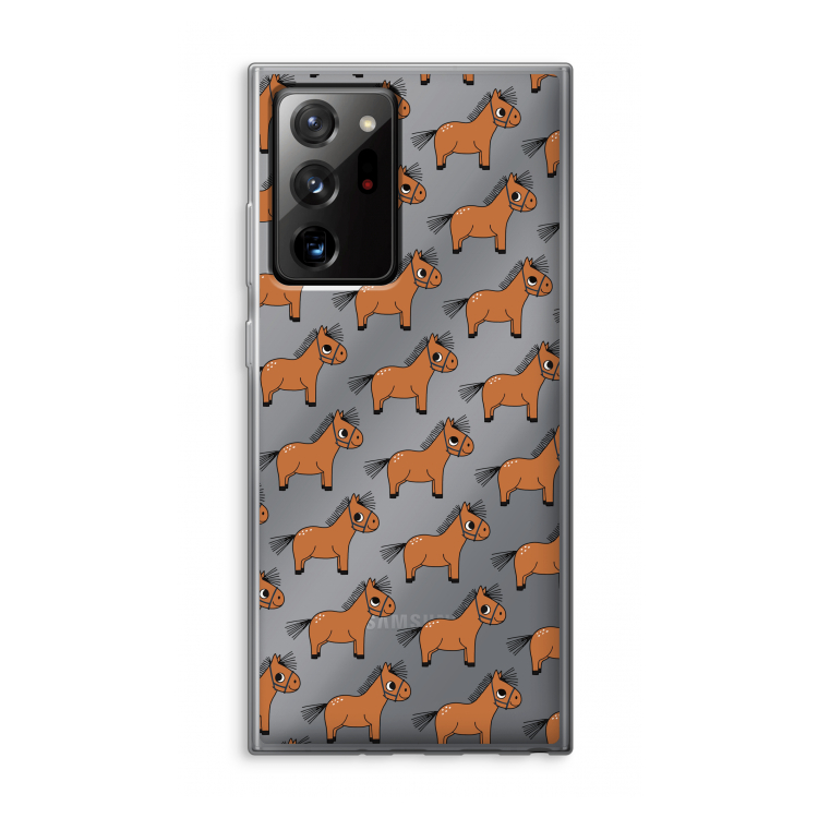 Pony: Samsung Galaxy Note 20 Ultra / Note 20 Ultra 5G Transparant Hoesje