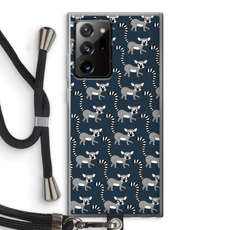 Makis: Samsung Galaxy Note 20 Ultra / Note 20 Ultra 5G Transparant Hoesje met koord
