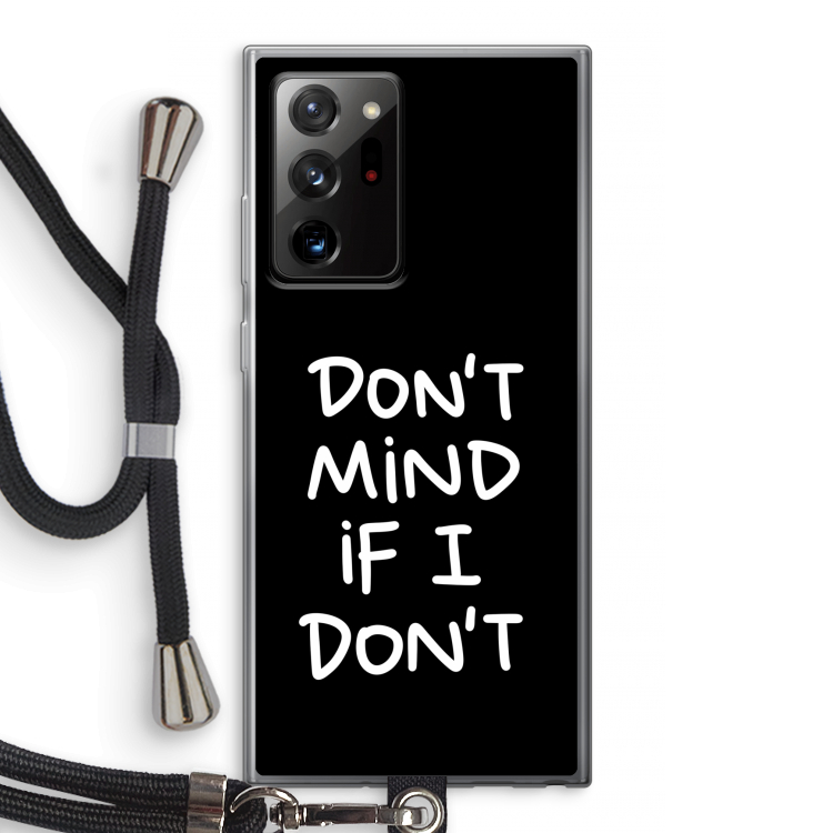 Don't Mind: Samsung Galaxy Note 20 Ultra / Note 20 Ultra 5G Transparant Hoesje met koord