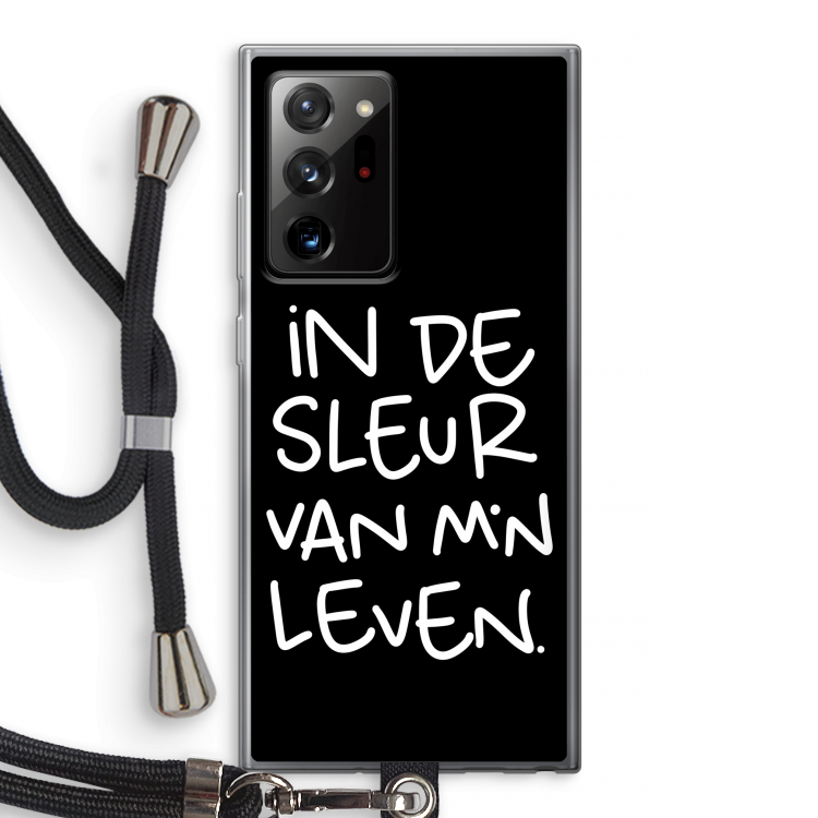 De Sleur: Samsung Galaxy Note 20 Ultra / Note 20 Ultra 5G Transparant Hoesje met koord