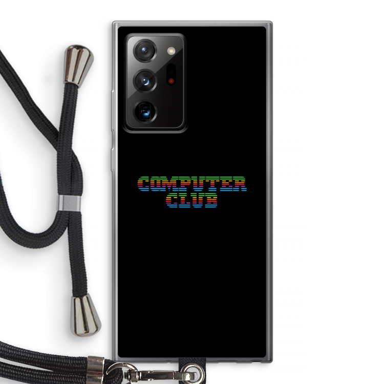 Retro: Samsung Galaxy Note 20 Ultra / Note 20 Ultra 5G Transparant Hoesje met koord