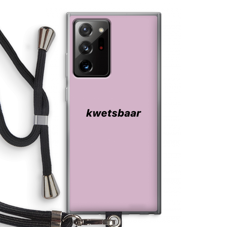 kwetsbaar: Samsung Galaxy Note 20 Ultra / Note 20 Ultra 5G Transparant Hoesje met koord