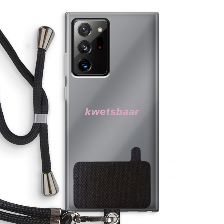 kwetsbaar: Samsung Galaxy Note 20 Ultra / Note 20 Ultra 5G Transparant Hoesje met koord
