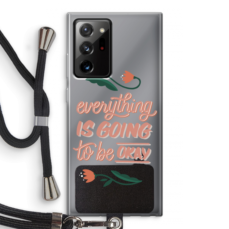 Optimistic flower girl: Samsung Galaxy Note 20 Ultra / Note 20 Ultra 5G Transparant Hoesje met koord
