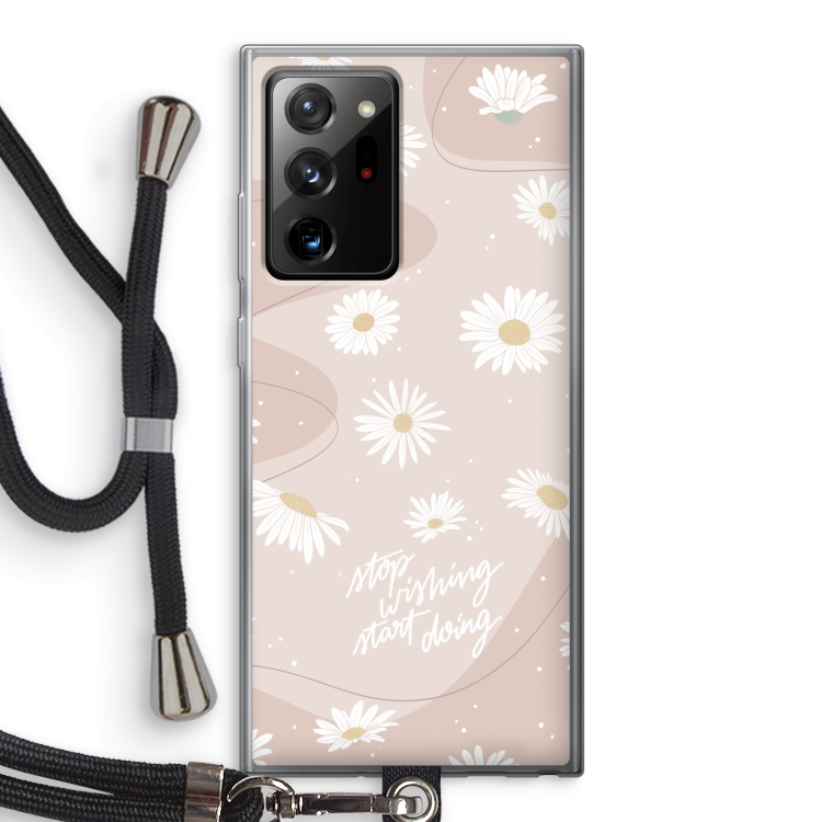 Daydreaming becomes reality: Samsung Galaxy Note 20 Ultra / Note 20 Ultra 5G Transparant Hoesje met koord