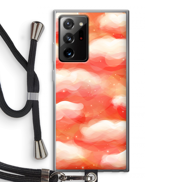 Lichte Wolken: Samsung Galaxy Note 20 Ultra / Note 20 Ultra 5G Transparant Hoesje met koord