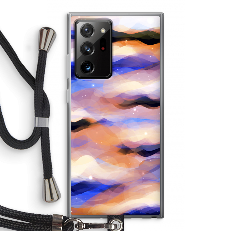 Donkere Wolken: Samsung Galaxy Note 20 Ultra / Note 20 Ultra 5G Transparant Hoesje met koord
