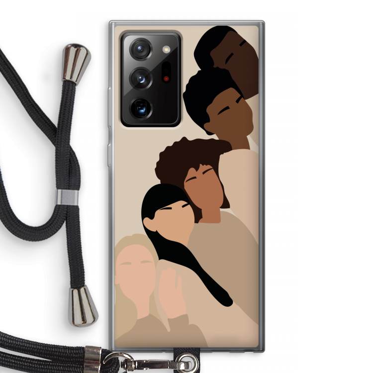 Sweet creatures: Samsung Galaxy Note 20 Ultra / Note 20 Ultra 5G Transparant Hoesje met koord