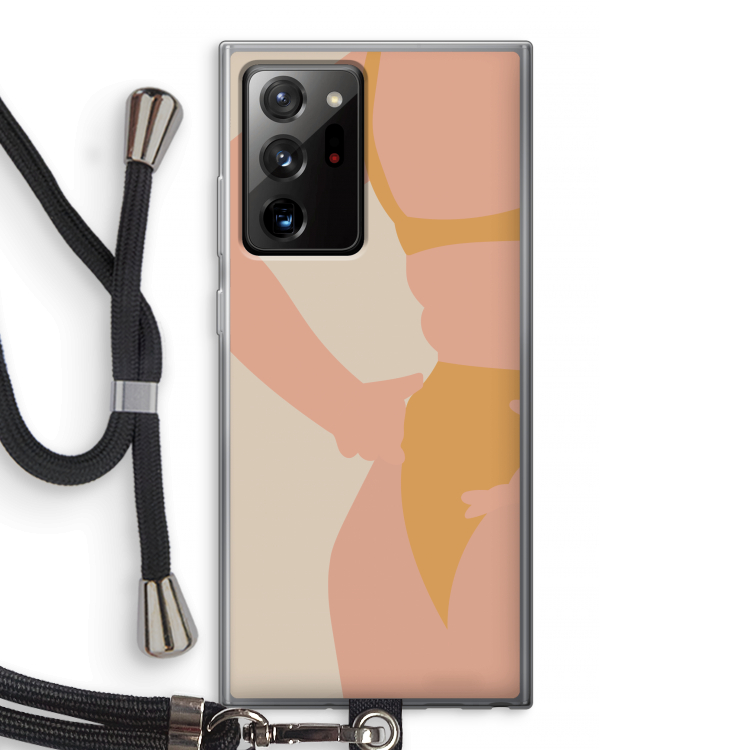 Bikini body: Samsung Galaxy Note 20 Ultra / Note 20 Ultra 5G Transparant Hoesje met koord