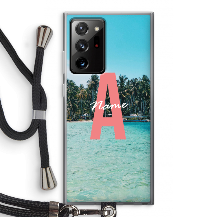 Pacific Dream: Samsung Galaxy Note 20 Ultra / Note 20 Ultra 5G Transparant Hoesje met koord