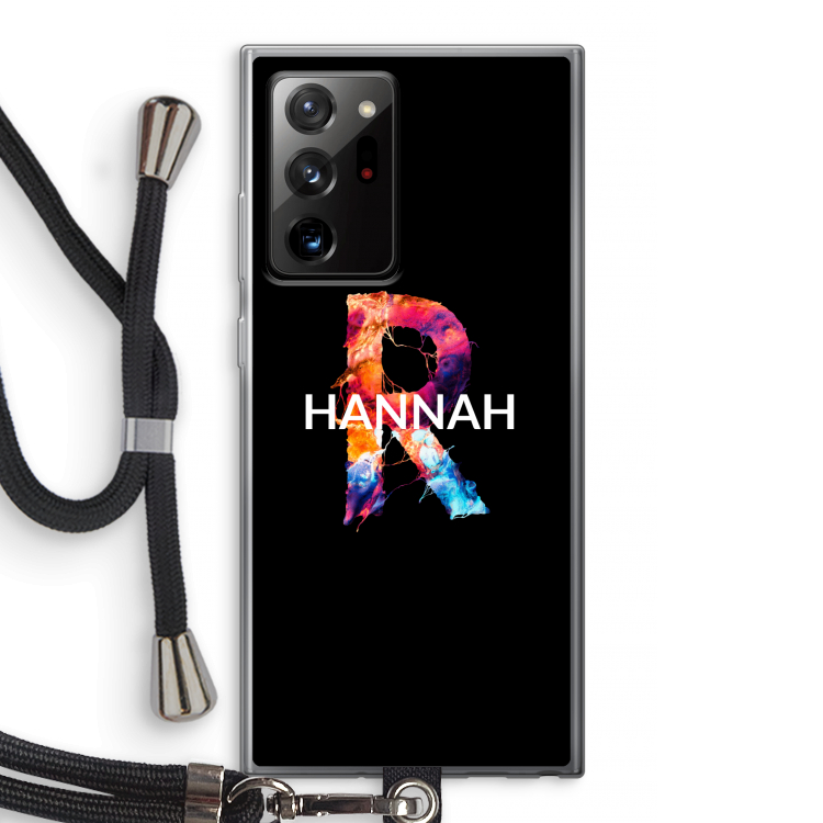 Abstract Spectrum: Samsung Galaxy Note 20 Ultra / Note 20 Ultra 5G Transparant Hoesje met koord