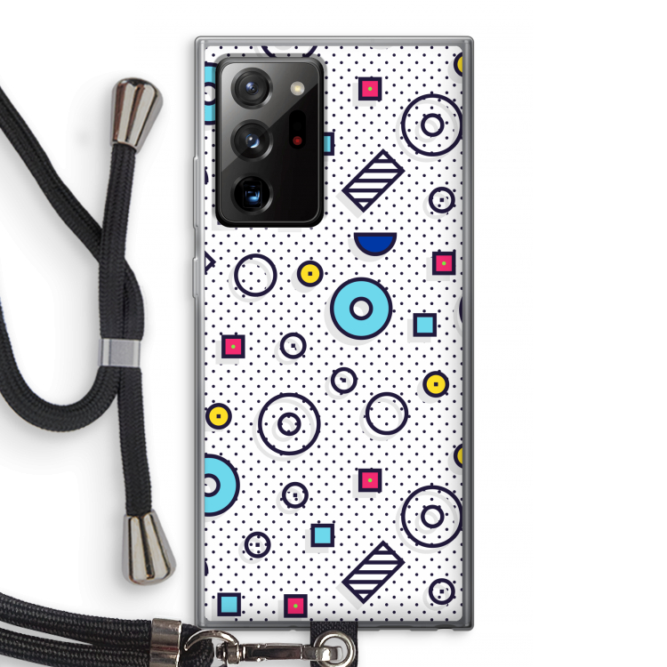 8-bit N°9: Samsung Galaxy Note 20 Ultra / Note 20 Ultra 5G Transparant Hoesje met koord
